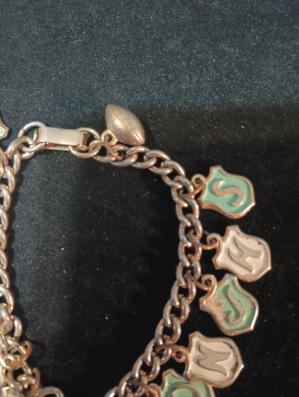 Vintage School Spirit Charm Bracelet. Sam Houston JHS - Picture 3 of 7